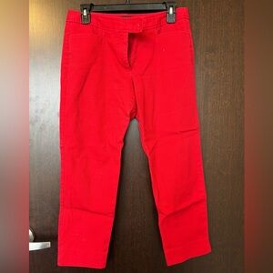 Talbots red work pants size 6P
